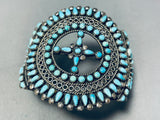 The Finest Vintage Native American Zuni Turquoise Cluster Bracelet This Year!-Nativo Arts
