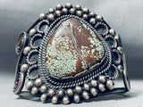 One Of The Best Ever Vintage Native American Navajo 38 Turquoise Sterling Silver Bracelet-Nativo Arts