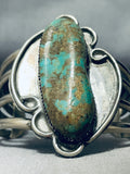 Museum Quality Vintage Native American Navajo Royston Turquoise Sterling Silver Bracelet-Nativo Arts
