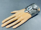 The Best Native American Navajo Turquoise Thunderbird Sterling Silver Bracelet-Nativo Arts