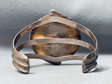 Antelope Canyon!! Vintage Native American Navajo Petrified Wood Sterling Silver Bracelet-Nativo Arts
