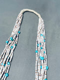 Important Vintage Navajo Heishi Turquoise Necklace, Old-Nativo Arts