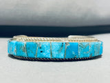 7 Inch Wrist Turquoise Sterling Silver Bracelet-Nativo Arts