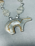 The Best Vintage Native American Navajo Bear Sterling Silver Concho Necklace-Nativo Arts