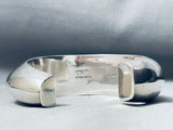 6.5 Inch Wrist Vintage Native American Navajo Orville Tsinnie Sterling Silver Bracelet-Nativo Arts