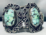 Ajax Mine!! Museum Vintage Native American Navajo Turquoise Sterling Silver Bracelet-Nativo Arts