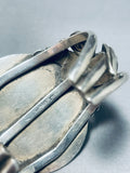Larry Begay Carico Lake Turquoise Vintage Native American Navajo Sterling Silver Bracelet-Nativo Arts