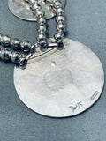 Highly Detailed Vintage Native American Hopi Sterling Silver Squash Blossom Necklace-Nativo Arts