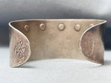 Native American Rare Vintage Southwest Kachina Sterling Silver Bracelet Cuff-Nativo Arts