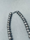Authentic Vintage Native American Navajo Turquois Einlay Sterling Silver Squash Blossom Necklace-Nativo Arts