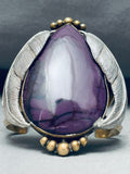 One Of The Best Vintage Southwest Sugilite Sterling Silver Bracelet-Nativo Arts