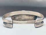 Superior Vintage Native American Navajo Morenci Turquoise Sterling Silver Bracelet-Nativo Arts