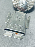 Unbelievable Vintage Native American Navajo Sterling Silver Kachina Pendant/ Pin-Nativo Arts