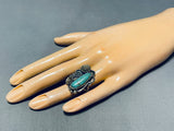 Superb Vintage Native American Navajo Royston Turquoise Sterling Silver Ring-Nativo Arts