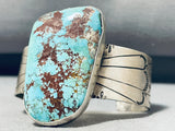 Red #8 Mine Turquoise!! Vvery Rare Vintage Native American Navajo Sterling Silver Bracelet-Nativo Arts