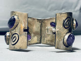 The Best Vintage Southwestern Amethyst Sterling Silver Clasp Bracelet-Nativo Arts