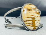 Caramel Jasper Vintage Native American Navajo Sterling Silver Bracelet-Nativo Arts