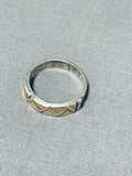 Gorgeous Native American Navajo 14k Gold Sterling Silver Ring-Nativo Arts