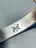 Very Rare Ohkay Ohwingeh Sterling Silver Bracelet Mike Bird Romero-Nativo Arts