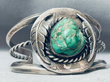 Tremendous Vintage Native American Navajo Turquoise Sterling Silver Bracelet-Nativo Arts