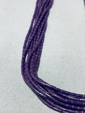 Jaws To Floor Native American Navajo Sugulite Sterling Silver Necklace-Nativo Arts