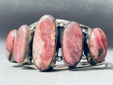 The Best Vintage Native American Navajo Rhodochrosite Sterling Silver Bracelet-Nativo Arts