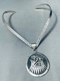 One Of The Best Vintage Native American Hopi Channel Sterling Silver Necklace-Nativo Arts