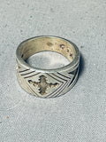 Marvelous Vintage Native American Navajo Joe Chee Sterling Silver Ring-Nativo Arts