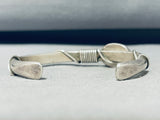 Traditional Vintage Native American Navajo Onyx Sterling Silver Bracelet-Nativo Arts
