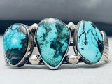 Spiderweb Turquoise!! Vintage Native American Navajo Sterling Silver Bracelet Cuff-Nativo Arts