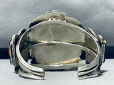 One Of The Most Unique Vintage Native American Navajo Agate Turquoise Sterling Silver Bracelet-Nativo Arts
