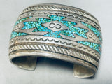 Rare Early Hallmark!! Thomas Singer Vintage Native American Navajo Turquoise Bracelet-Nativo Arts