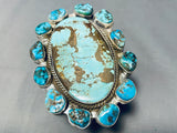 236 Grams!!!!! Native American Navajo Turquoise Sterling Silver Bracelet-Nativo Arts
