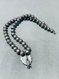 Native American Early Rare Vintage Zuni Turquoise Sterling Silver Choker Necklace Old-Nativo Arts