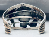 One Of The Best Vintage Native American Navajo Morenci Turquoise Sterling Silver Bracelet-Nativo Arts