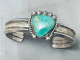 Rare Vintage Native American Hopi Green/turquoise Sterling Silver Bracelet-Nativo Arts