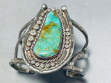 Unforgettable Vintage Native American Navajo Royston Turquoise Sterling Silver Bracelet-Nativo Arts