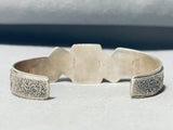 Quality Vintage Native American Navajo Jade Turquoise Sterling Silver Bracelet-Nativo Arts