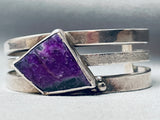 The Best Sugulite Roie Jaque Vintage Native American Navajo Sterling Silver Bracelet-Nativo Arts