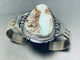 Noteworthy Native American Navajo Dry Creek Turquoise Sterling Silver Signed Bracelet-Nativo Arts