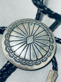 Gorgeous Vintage Native American Navajo Sterling Silver Bolo Tie-Nativo Arts