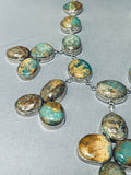 The Best Vintage Native American Navajo Royston Turquoise Sterling Silver Necklace - Grand!-Nativo Arts