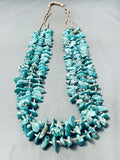 Exceptional 254 Grams Vintage Native American Navajo Heishi Turquoise Necklace