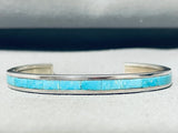 Robin Banteah Vintage Zuni Turquoise Sterling Silver Bracelet-Nativo Arts