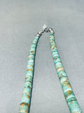 Sophisticated Vintage Santo Domingo Green Turquoise Sterling Silver Necklace-Nativo Arts