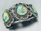 Authentic Vintage Native American Navajo Royston Turquoise Sterling Silver Bracelet-Nativo Arts