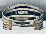 Boyd Astem Vintage Native American Navajo Domed Turquoise Sterling Silver Bracelet-Nativo Arts