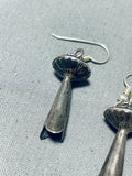 Special Vintage Native American Navajo Sterling Silver Squash Blossom Earrings-Nativo Arts