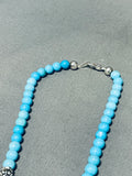 Brilliant Native American Navajo Signed Royston Boulder Sleeping Beauty Turquoise Necklace-Nativo Arts