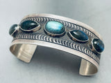 One Of The Most Unique Navajo Abalone Shell Sterling Silver Bracelet-Nativo Arts